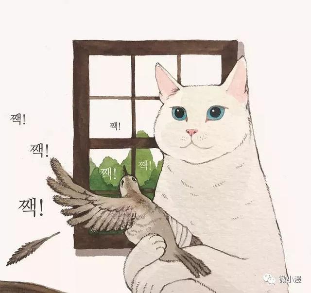 一位绘猫成瘾的插画师，她的作品全是喵咪..（漫画）