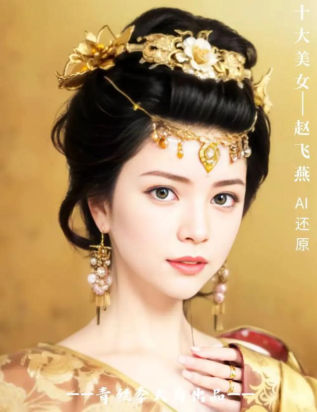 AI还原古代十大美女的真实容貌，倾国倾城杨玉环，风华绝代王昭君