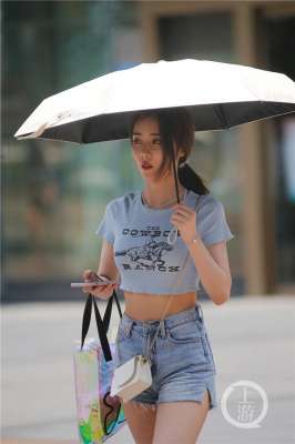 高科美女_夏日炎炎重庆美女清凉出行