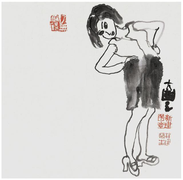 乱涂鸦画美女，被骂下流肮脏，最后竟成“中国最后一个国画大师”