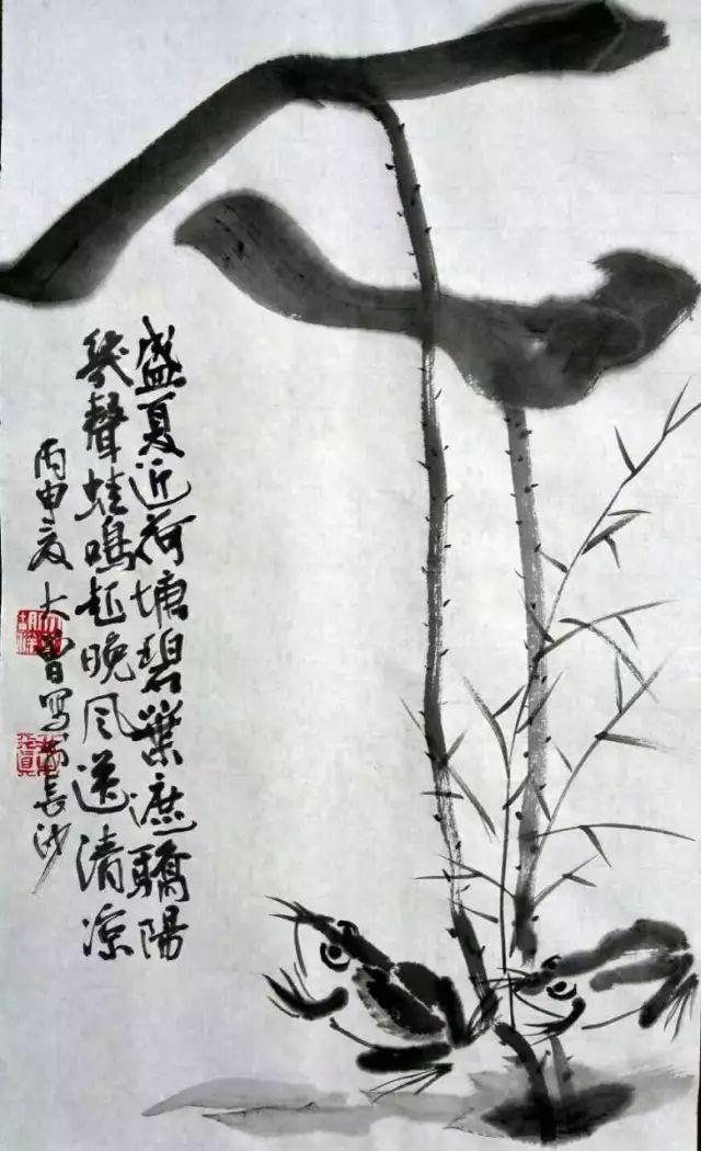 大曾画画：高温酷暑夏日长，坦胸露怀图清凉，美女撞见休要怪，老夫岂敢耍流氓