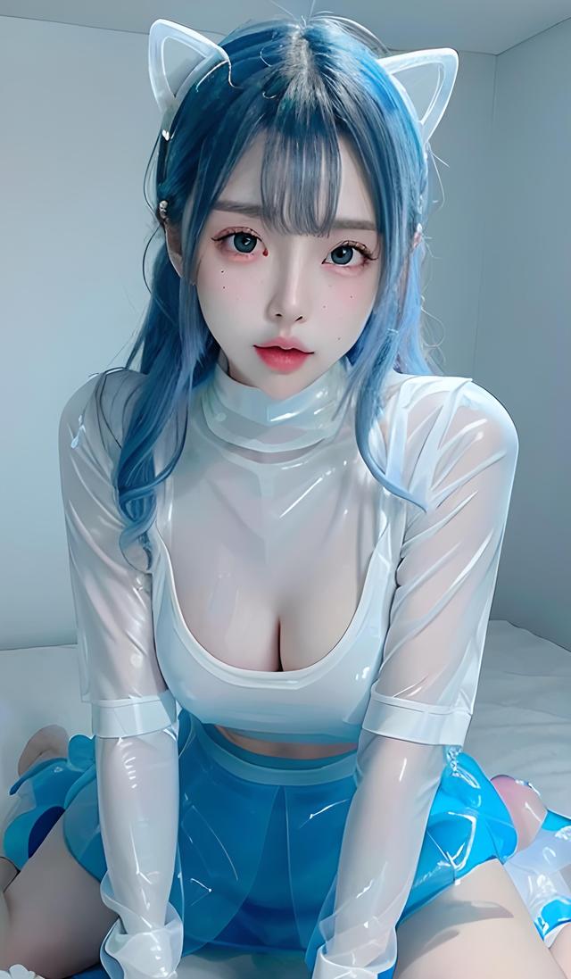 荧光少女穿搭，多巴胺少女写真