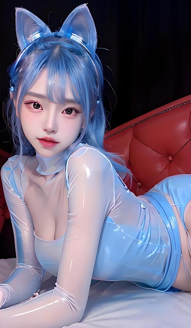 荧光少女穿搭，多巴胺少女写真