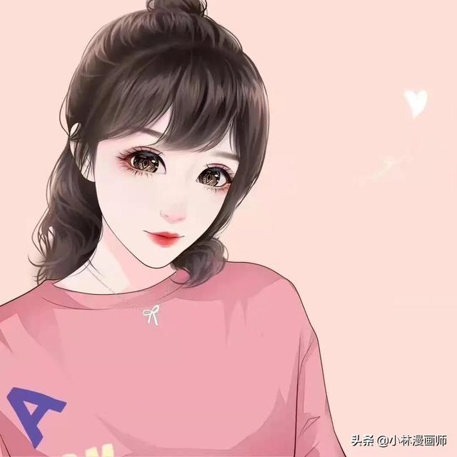 分享一组超美的气质女生头像漫画 太好看了