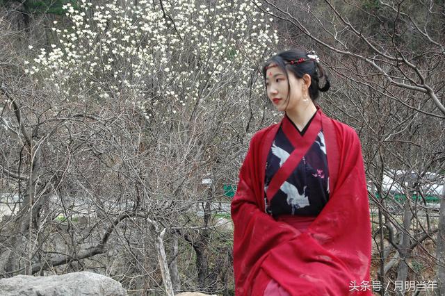 网络大V、汉服美女走进粉色大洪山景区