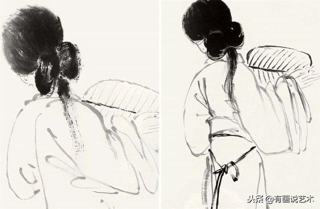 为何齐白石画美女不画脸，只画怜人背影，原来背后另有隐情