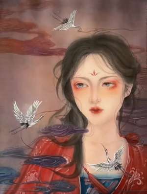 手绘美女头像唯美图片(唯美头像：古风手绘少女插画，美艳绝伦，楚楚可人的美女)