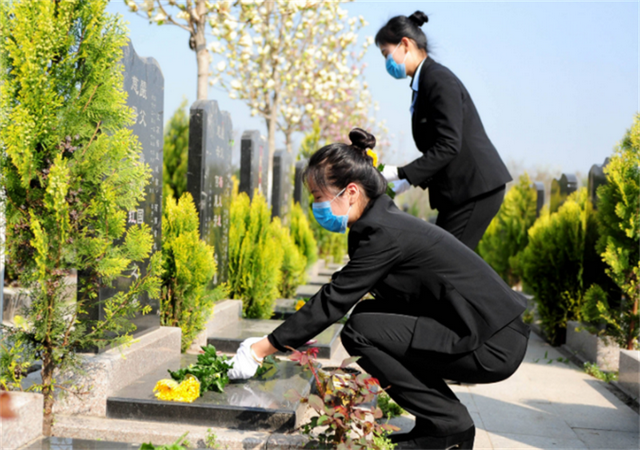 河南90后女孩帮人扫墓，每天鞠躬200多次任劳任怨，收入每月3000