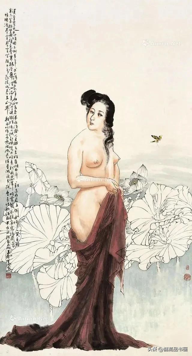 陕西大家王西京画古装美女系列作品欣赏