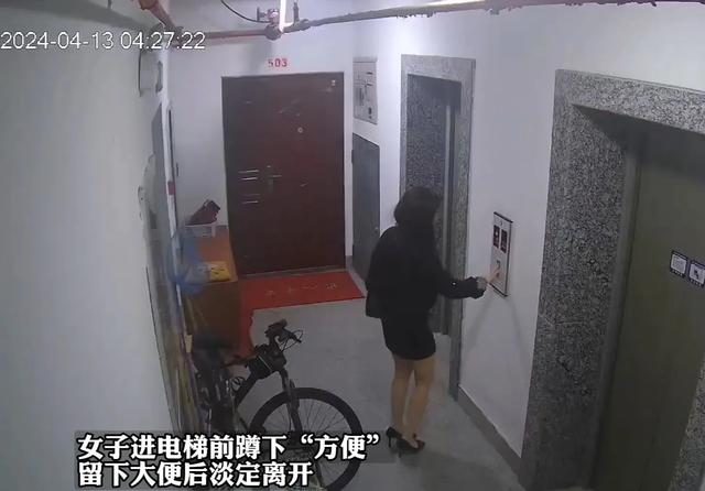 离谱！大长腿女子在电梯门口掀裙子当众排便，监控曝光，评论炸锅