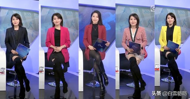 广东电视台体育频道四大美女主持人，肤白貌美大长腿