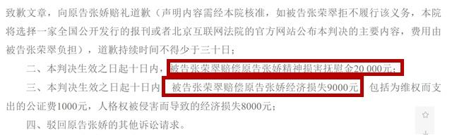 张天爱名誉权案胜诉：否认为金主穿乳环，承认电视剧片酬八千万