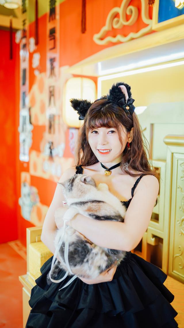 少女跟猫猫能碰撞出什么样的火花？高颜值美女好身材和猫的写真