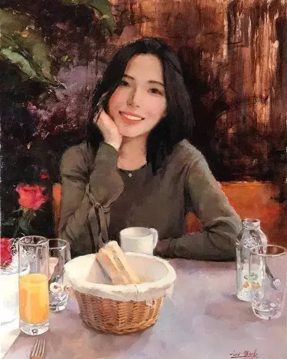 90后美女油画家用精湛的技术绘制出了绝美的人体绘画！