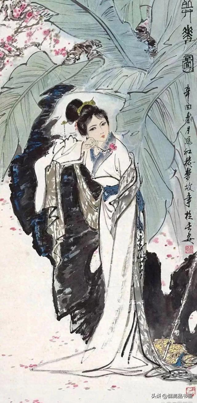 陕西大家王西京画古装美女系列作品欣赏