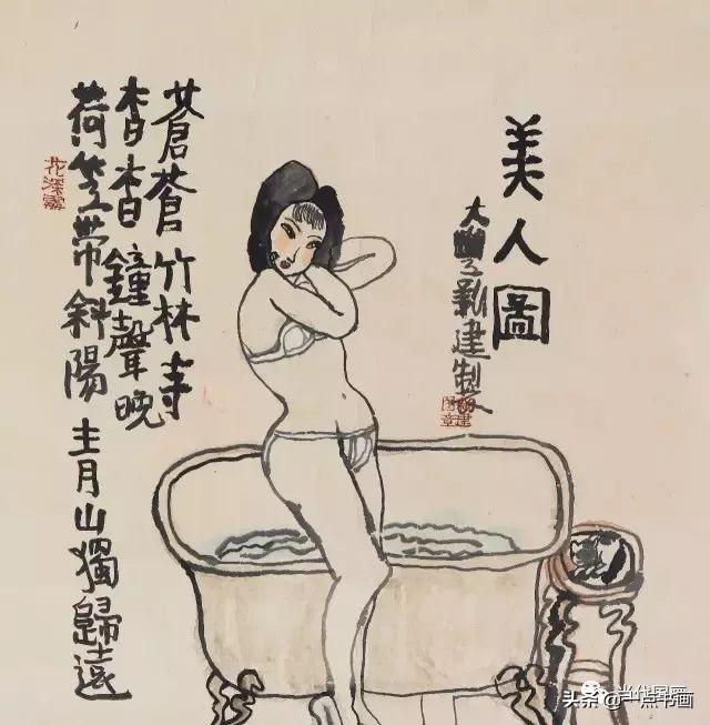 他笔下的美女个个丰乳肥臀，颇有争议