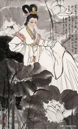 陕西大家王西京画古装美女系列作品欣赏