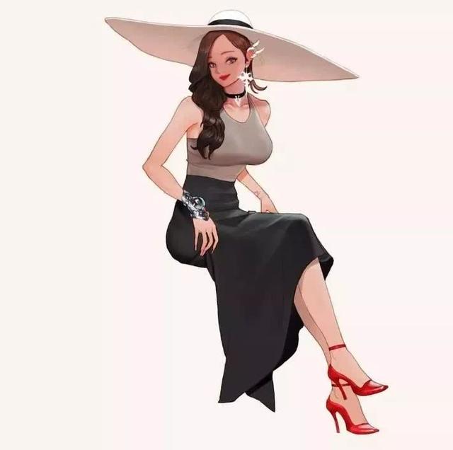 他把恋爱中的姑娘都画成美女插画，美哭10万宅男！