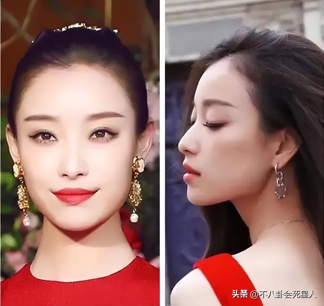 一看正脸是大美人，侧脸却一马平川，这7位女星美得很勉强