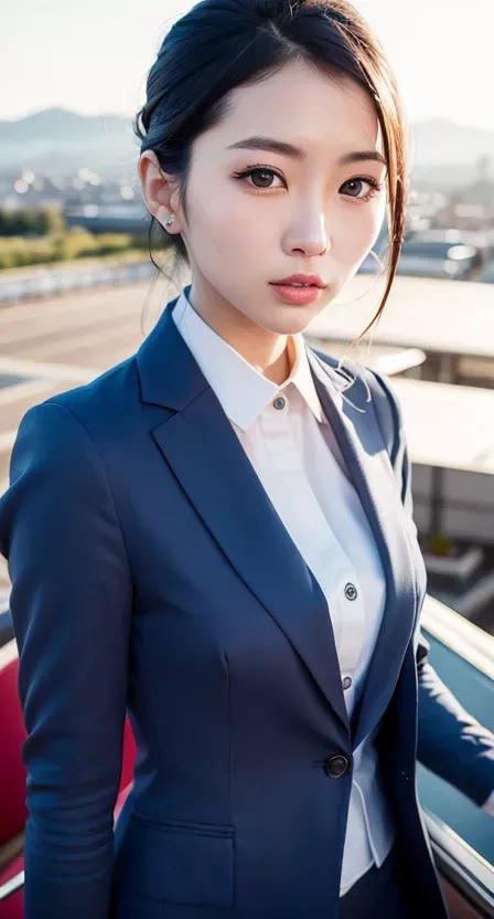 空姐美女制服写真照片一组