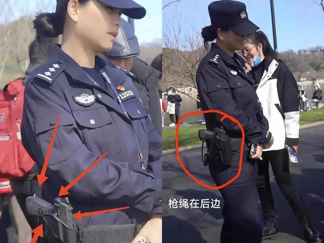 辟谣！网传西湖女警枪上无枪绳，有人恶意P图原图有枪绳