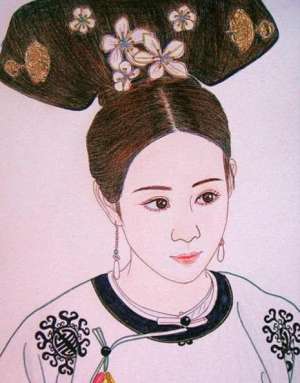 古装美女手绘素描全身(《如懿传》女主素描画像，周迅海兰最好认，你觉得哪一张最像？)