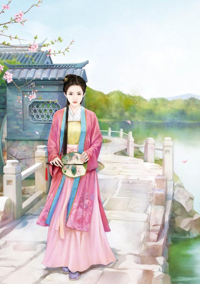 手绘古装美女｜美人如花隔云端