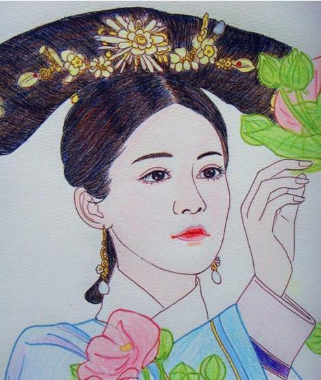 《如懿传》女主素描画像，周迅海兰最好认，你觉得哪一张最像？