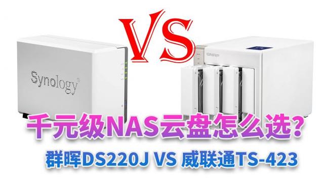 千元级NAS云盘怎么选？群晖DS220J 威联通TS-423 蜗牛星际黑群晖