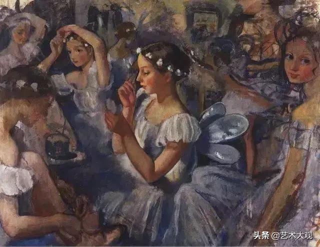 凭才华与美貌扬名艺术史的俄罗斯第一位女画家油画作品欣赏