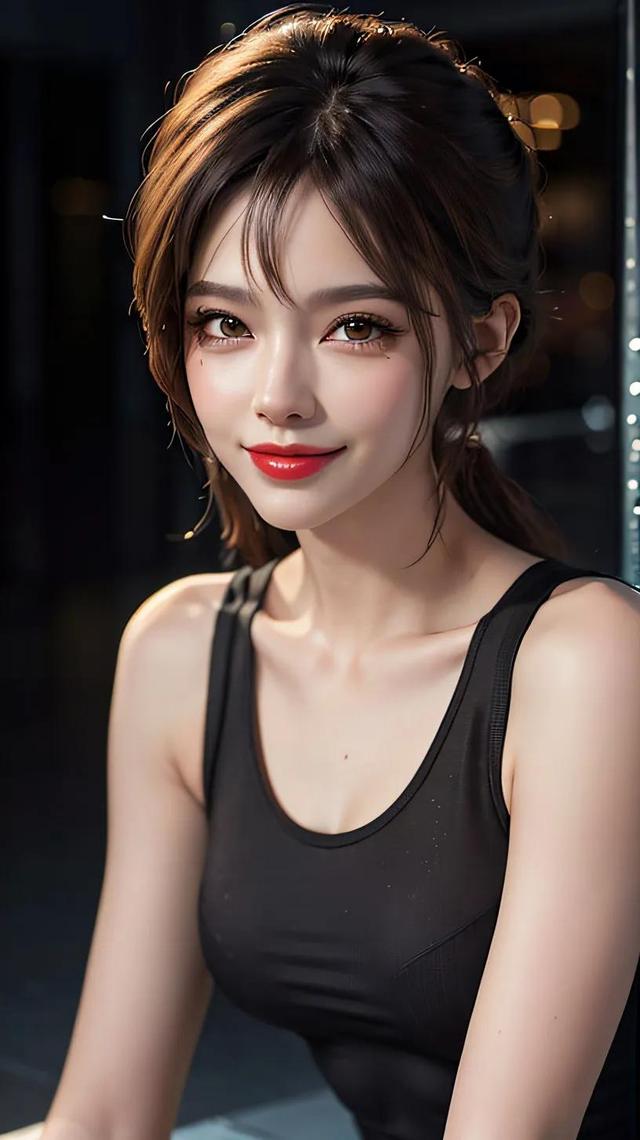 AI美女健身房小美女