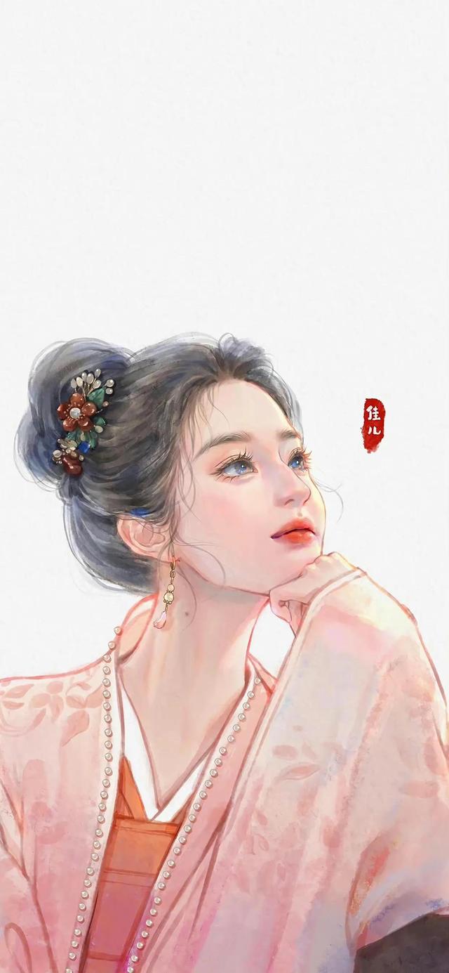 古装美女｜高清全屏，唯美插画