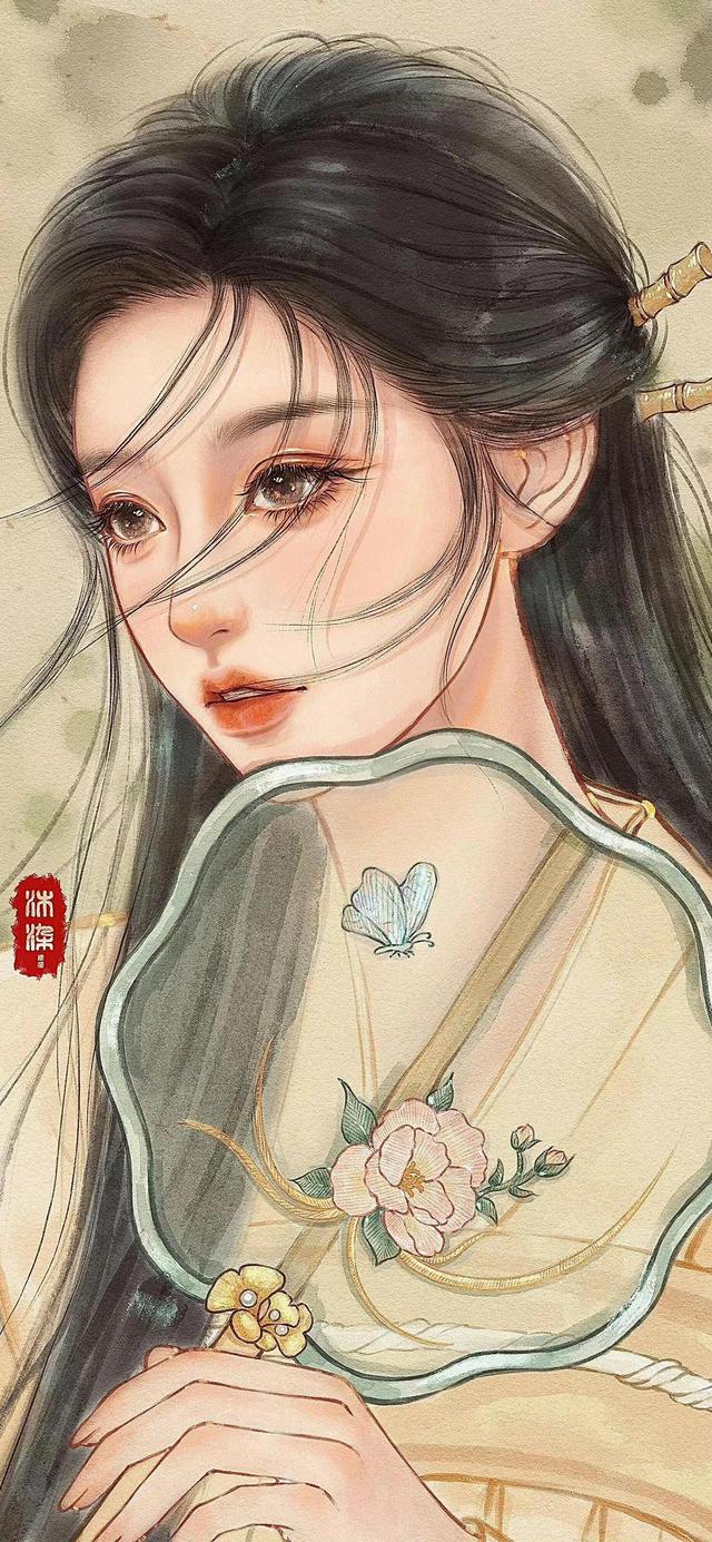 古装美女｜高清全屏，唯美插画