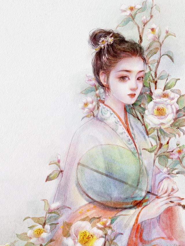 唯美浪漫的古风美女插画，爱古风的人都会保存